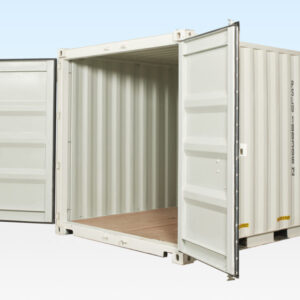 10FT X 8FT SHIPPING CONTAINER (ONE TRIP) WHITE (RAL 9003)