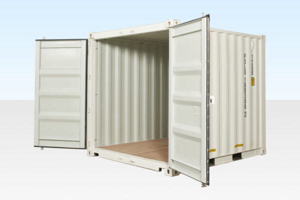 10FT X 8FT SHIPPING CONTAINER (ONE TRIP) WHITE (RAL 9003)