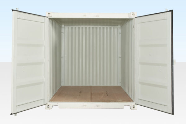 10FT X 8FT SHIPPING CONTAINER (ONE TRIP) WHITE (RAL 9003)