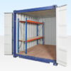 ADJUSTABLE, HEAVY DUTY TWO TIER CONTAINER RACKING (SINGLE BAY)