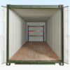 ADJUSTABLE, HEAVY DUTY THREE TIER RACKING FOR REAR OF CONTAINER