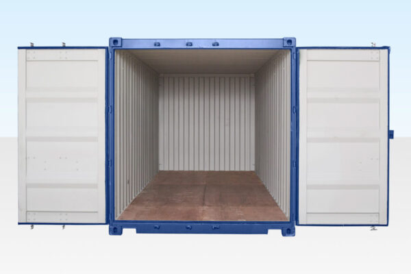 20FT SHIPPING CONTAINER (ONE TRIP) BLUE (RAL 5013)