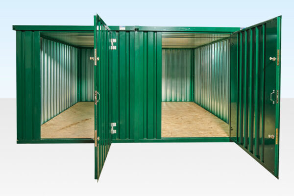 3M X 4.2M SIDE LINKED FLAT PACK CONTAINER BUNDLE (POWDER COATED)