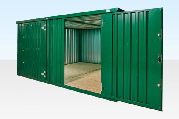 4M X 4.2M SIDE LINKED FLAT PACK CONTAINER BUNDLE (POWDER COATED)