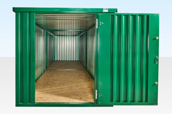 6M X 2.1M END LINKED FLAT PACKED CONTAINER BUNDLE (POWDER COATED)