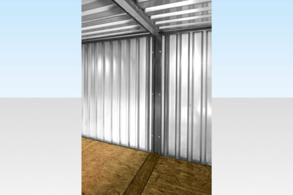 3M X 4.2M SIDE LINKED FLAT PACK CONTAINER BUNDLE (GALVANISED)