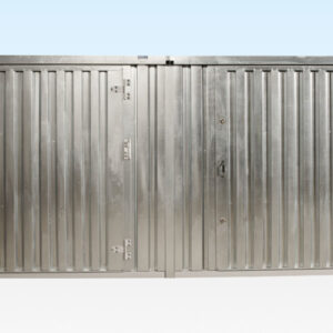 3M X 4.2M SIDE LINKED FLAT PACK CONTAINER BUNDLE (GALVANISED)