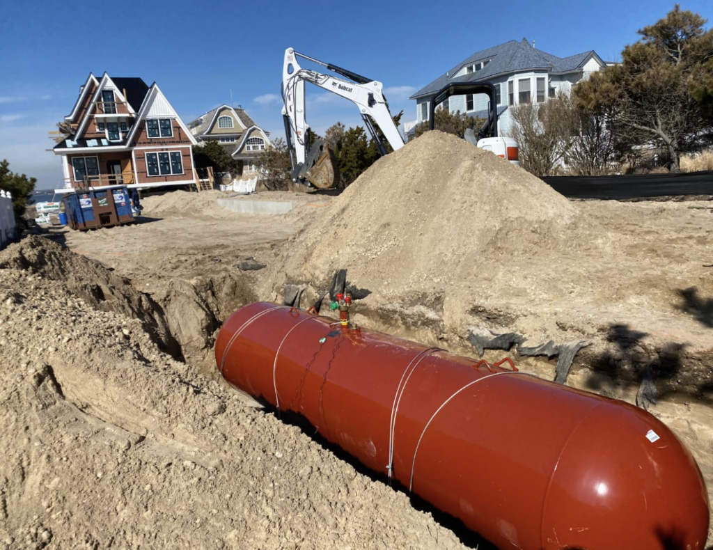 propane tank installation